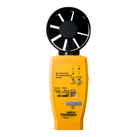 AAV3 – Cabezal accesorio para medición de la temperatura y velocidad del aire