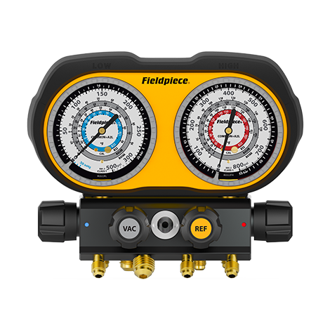 GS422F Analog Gauge Set 4 Port Manifold